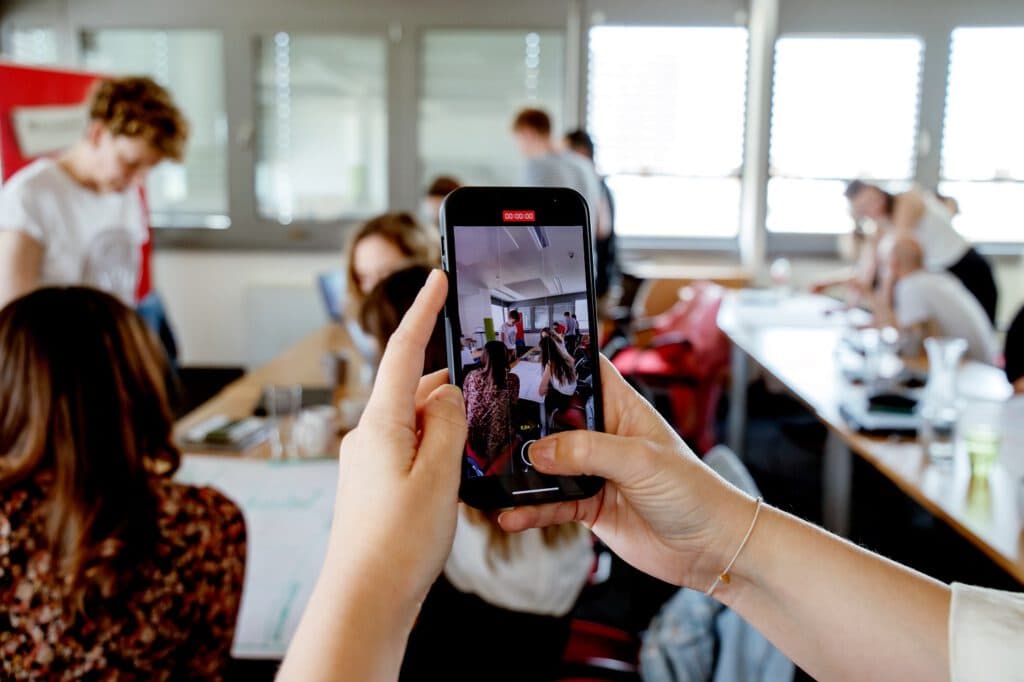 Trainees bei einem Workshop